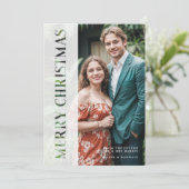 Elegant Minimal Vellum & Paper Cut Christmas シーズンカード (スタンド正面)