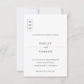 Elegant Minimal Wedding Invitation 招待状 (正面)