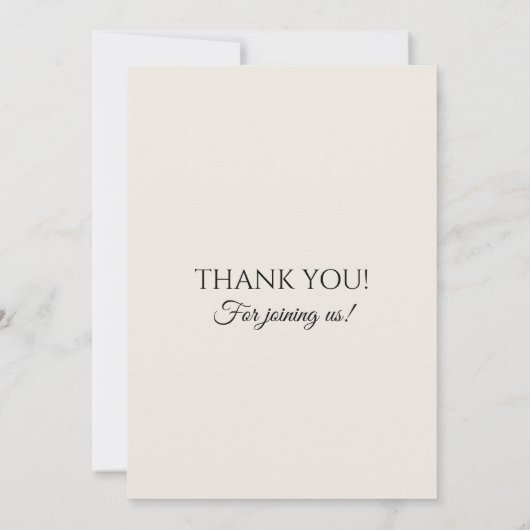 ✨ Elegant Minimal Wedding Invitation ✨ 招待状 (裏面)