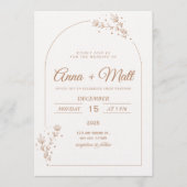 Elegant Minimal Wedding Invitation 招待状 (正面)