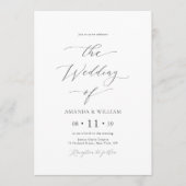 Elegant Minimal Wedding Invitation 招待状 (正面)