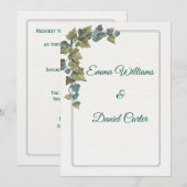 Elegant Minimal Wedding Invitation – Customizable  招待状 (正面/裏面)