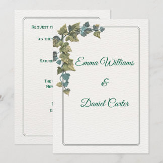 Elegant Minimal Wedding Invitation – Customizable  招待状