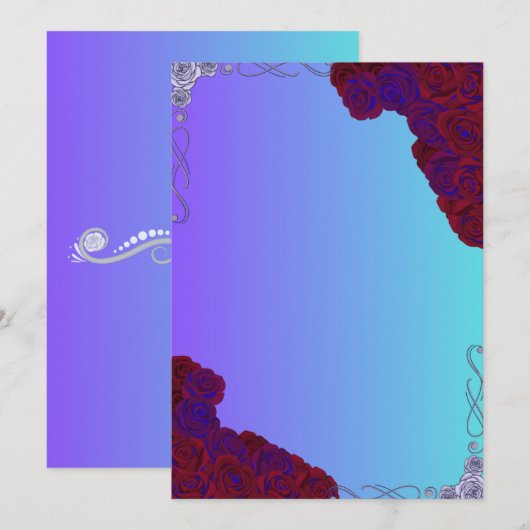 Elegant Minimal Wedding Invitation Template 招待状 (正面/裏面)