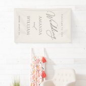 Elegant Minimal Wedding Welcome Banner 横断幕 (インサイチュ)