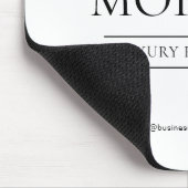Elegant Minimal White Luxury Real Estate マウスパッド (コーナー)