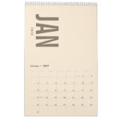 Elegant Minimalist 2026 Calendar カレンダー (1月 2027)