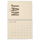 Elegant Minimalist 2026 Calendar カレンダー (1月 2026)