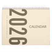 Elegant Minimalist 2026 Calendar カレンダー (カバー)