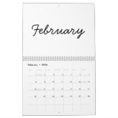 Elegant Minimalist 2026 Calendar カレンダー (2月 2026)