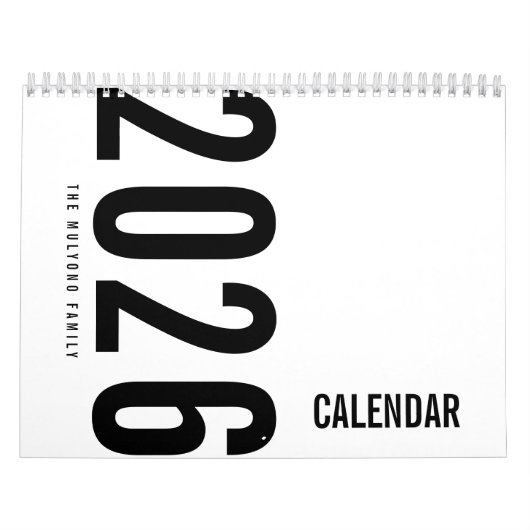 Elegant Minimalist 2026 Calendar カレンダー (カバー)