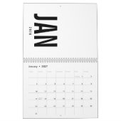 Elegant Minimalist 2026 Calendar カレンダー (1月 2027)