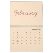 Elegant Minimalist 2026 Calendar カレンダー (2月 2026)