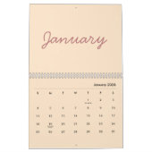 Elegant Minimalist 2026 Calendar カレンダー (1月 2026)