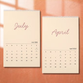 Elegant Minimalist 2026 Calendar カレンダー