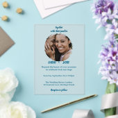 Elegant Minimalist Acrylic Wedding Invitations アクリル招待状 (インサイチュ (ウェディング))