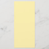 Elegant Minimalist Banana Yellow Wedding Menu メニュー (裏面)