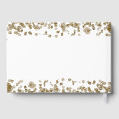 Elegant Minimalist Black and Gold 75th Birthday ゲストブック (裏面)