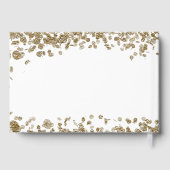 Elegant Minimalist Black and Gold 76th Birthday ゲストブック (裏面)