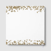 Elegant Minimalist Black and Gold 89th Birthday ゲストブック (裏面)