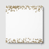 Elegant Minimalist Black and Gold 90th Birthday ゲストブック (裏面)