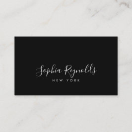 Elegant Minimalist Black & White Professional 名刺