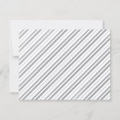 Elegant Minimalist Black & White Simple Chic ノートカード (裏面)