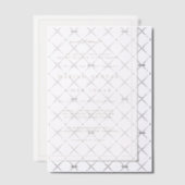 Elegant Minimalist Border Gold Islamic Wedding ベラム紙招待状 (オフセット (招待状))