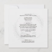 Elegant Minimalist Botanical Arch Wedding 招待状 (裏面)