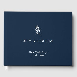 Elegant Minimalist Botanical Wedding ゲストブック