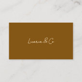 Elegant Minimalist Business Card 名刺 (裏面)