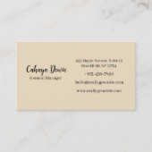 Elegant Minimalist Business Card 名刺 (正面)