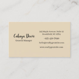 Elegant Minimalist Business Card 名刺