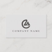 Elegant Minimalist Business Card with QR Code 名刺 (正面)