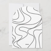 Elegant Minimalist Calligraphy Wedding Invitation 招待状 (裏面)