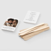 Elegant Minimalist Celebration of Life Fan ハンドファン (組立なし)