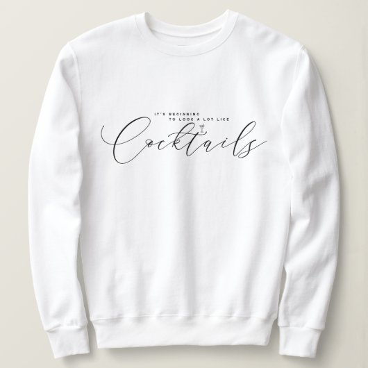 Elegant Minimalist Christmas Sweatshirt スウェットシャツ (デザイン正面)