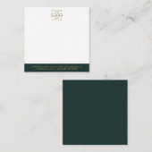 Elegant Minimalist Company Business Logo Branded ノートカード (正面/裏面)