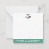 Elegant Minimalist Company Business Logo Branded ノートカード (正面)