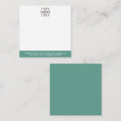 Elegant Minimalist Company Business Logo Branded ノートカード (正面/裏面)