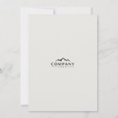 Elegant Minimalist Corporate Event Invitation セーブザデート (裏面)