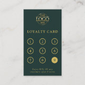 Elegant Minimalist Custom Small Business Logo ロイヤリティカード (正面)