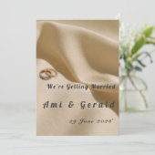 Elegant Minimalist Custom Wedding Card 案内状 (スタンド正面)