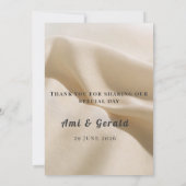 Elegant Minimalist Custom Wedding Card 案内状 (裏面)