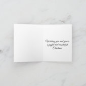 Elegant minimalist designer font typography Joy  シーズンカード (内部)