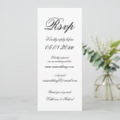 Elegant Minimalist Digital Wedding RSVP 招待状 (スタンド正面)