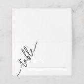 Elegant Minimalist Dinner Folded Place Card プレイスカード (外部開封)