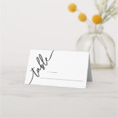 Elegant Minimalist Dinner Folded Place Card プレイスカード (正面)