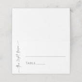 Elegant Minimalist Dinner Folded Place Card プレイスカード (外部開封)
