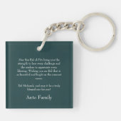 Elegant Minimalist Eid Mubarak Gift キーホルダー (裏面)